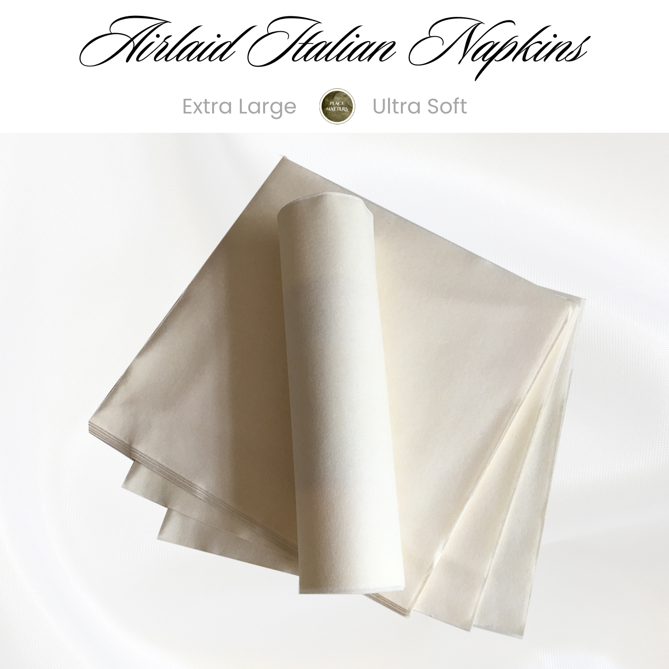 Luxury Airlaid Paper Napkins (Pack 25)