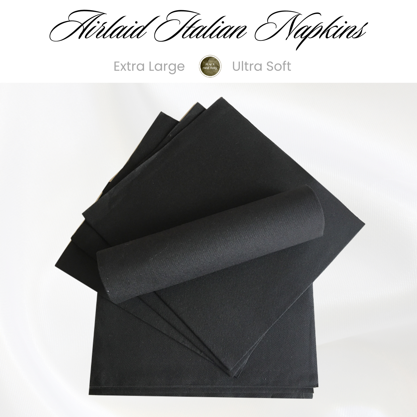 Luxury Airlaid Paper Napkins (Pack 25)