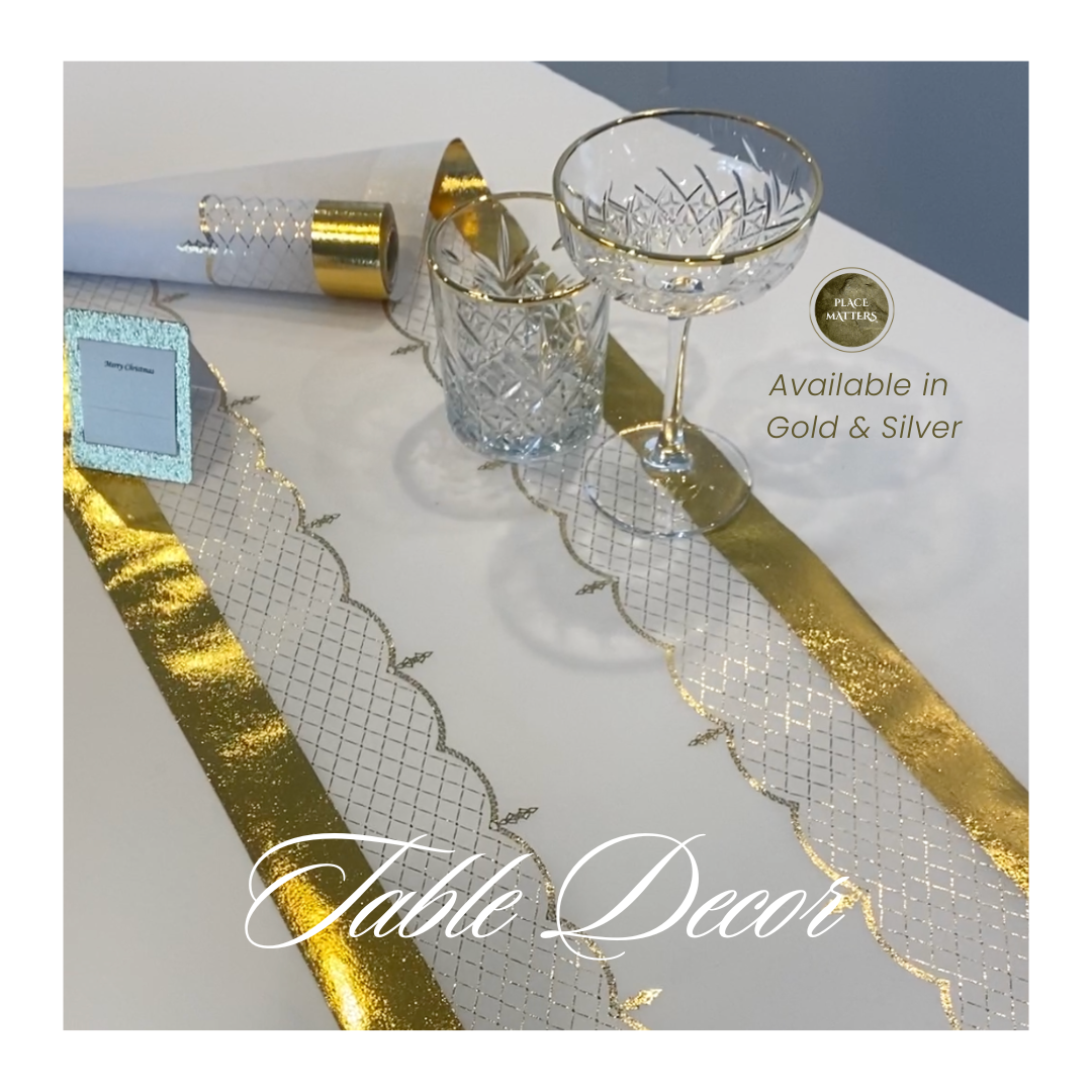 Gold Table Runners (Catering Pack of 6)