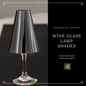 Gold Wine Glass Lamp Shades (Anni Design)(Pack of 12)