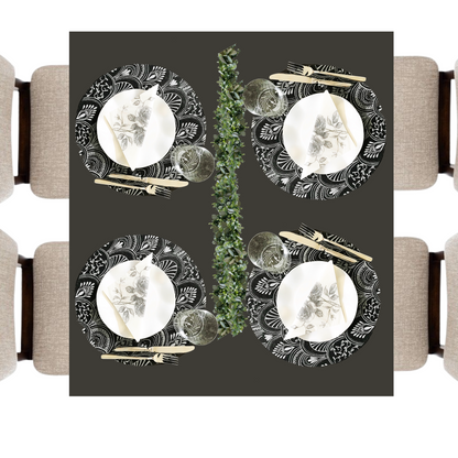 Black Placemats (Milano Design) (Pack 25)