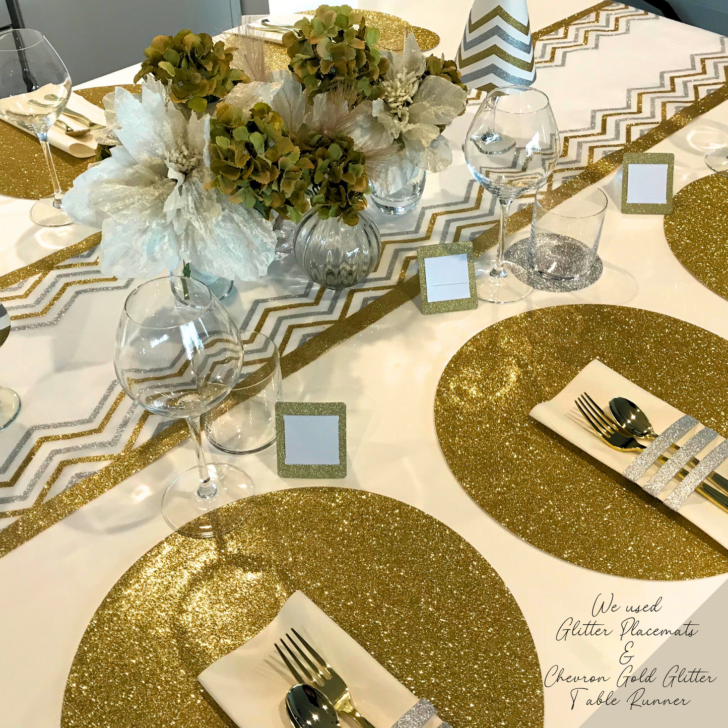 Gold Placemats Round (Pack 25)