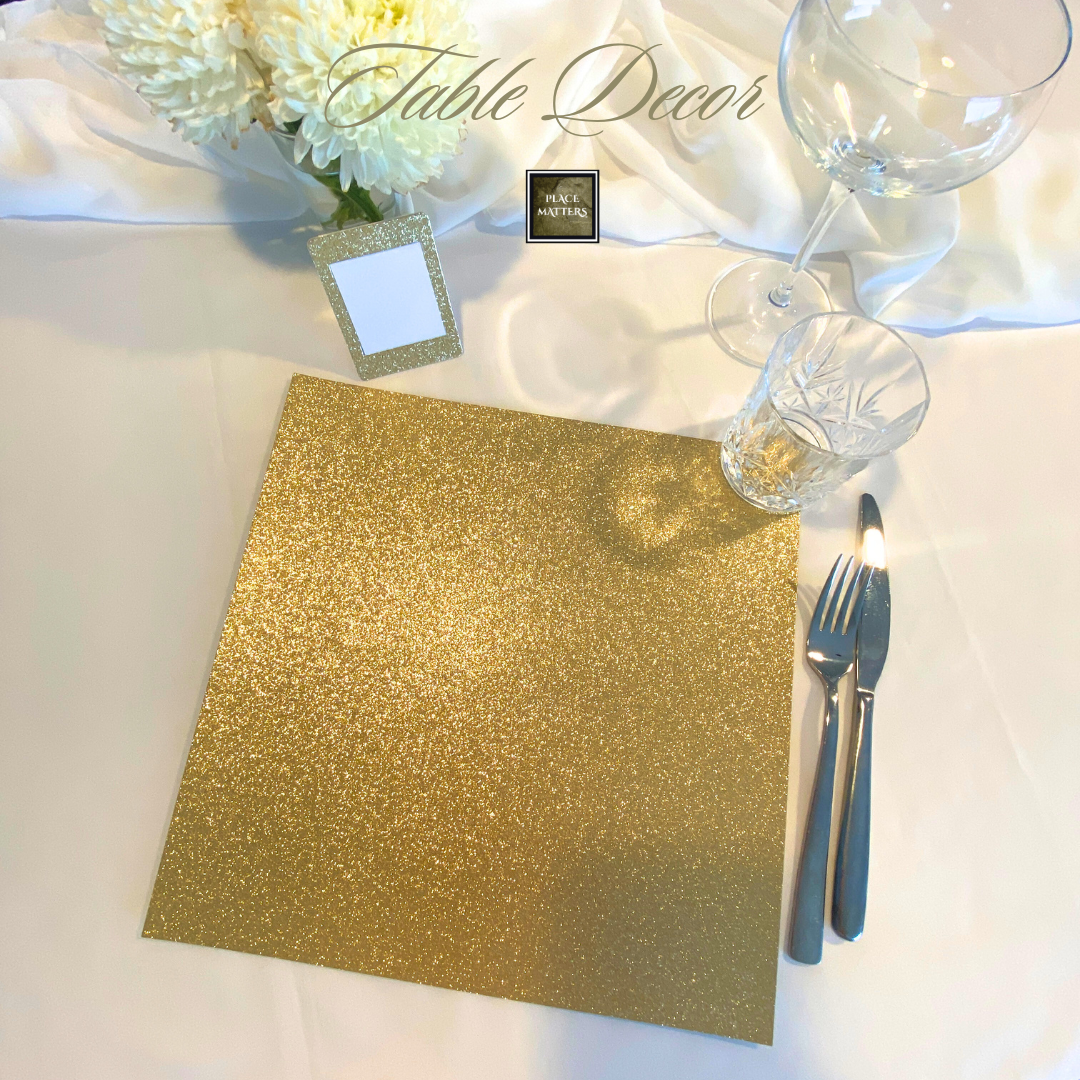 Gold Placemats Square (Pack 25)