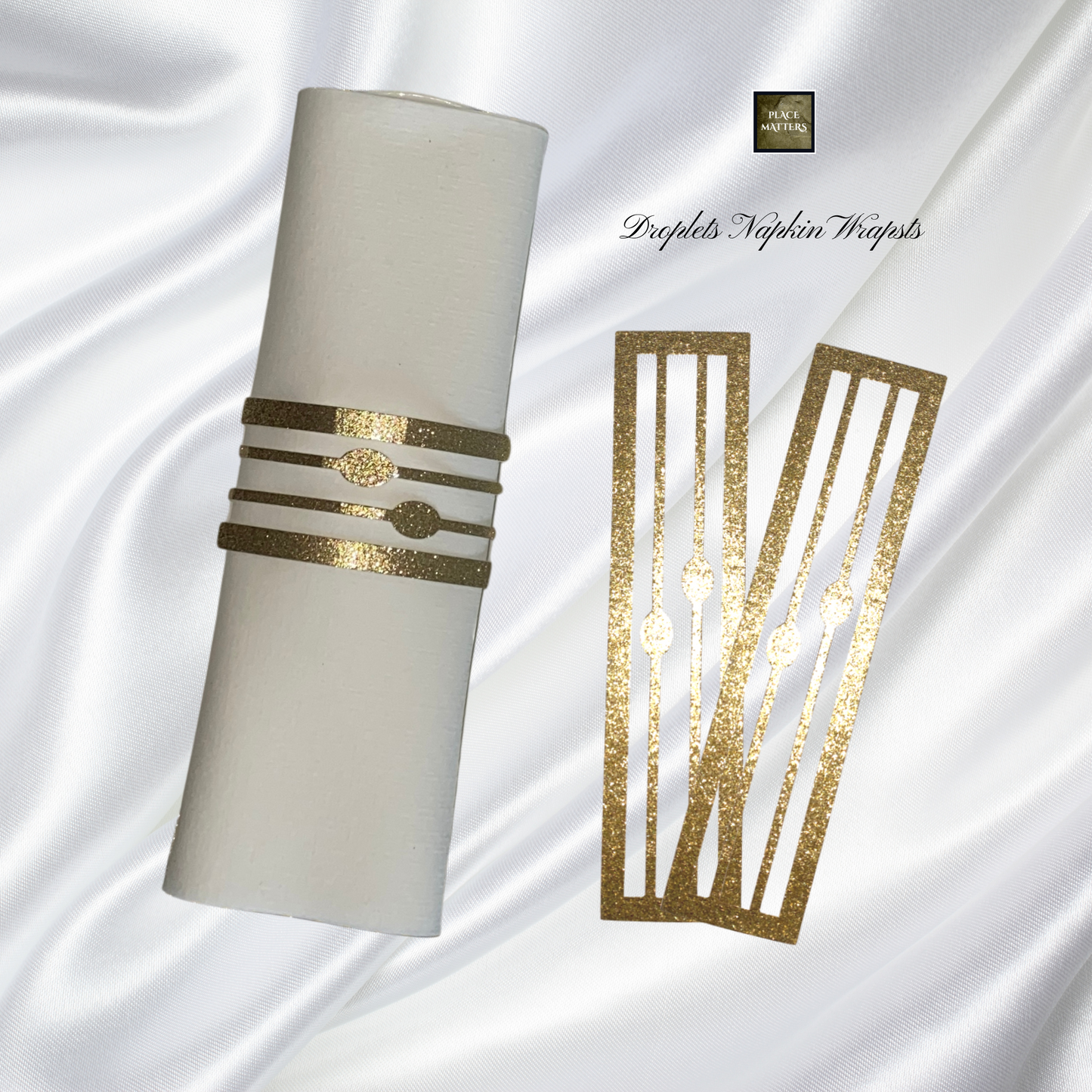 Gold Napkin Wraps (Pack 25)