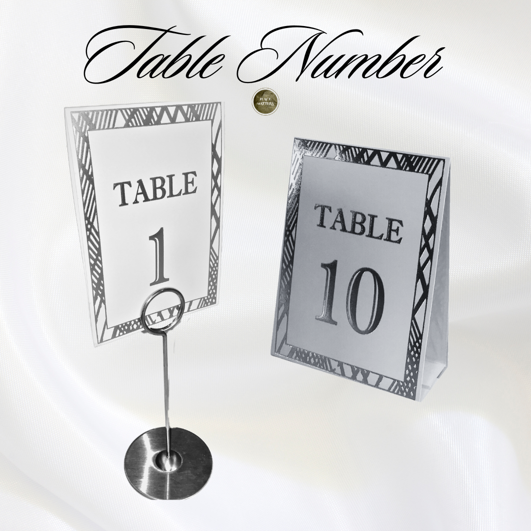 Table Numbers