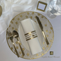 Gold Placemats Round (Pack 25)