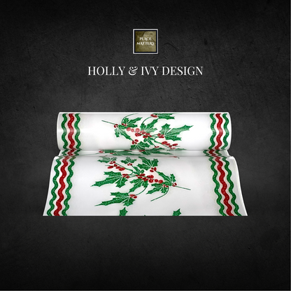 Christmas Table Runners (Holly & Ivy Design) (Catering Pack of 6)