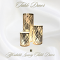 Gold Table Decorations (Weave Design)  Pack of 6