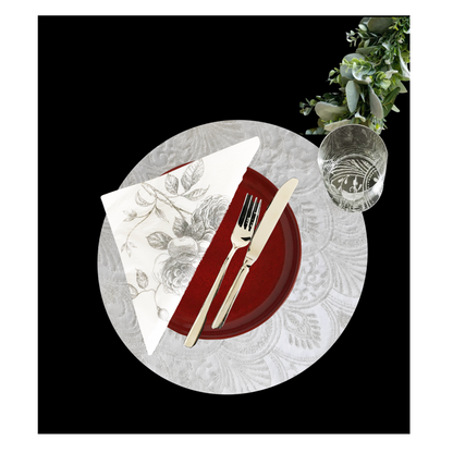 White Placemats (Milano Design)(Pack of 25)