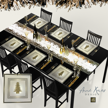 Gold Christmas Placemats (Pack of 25)