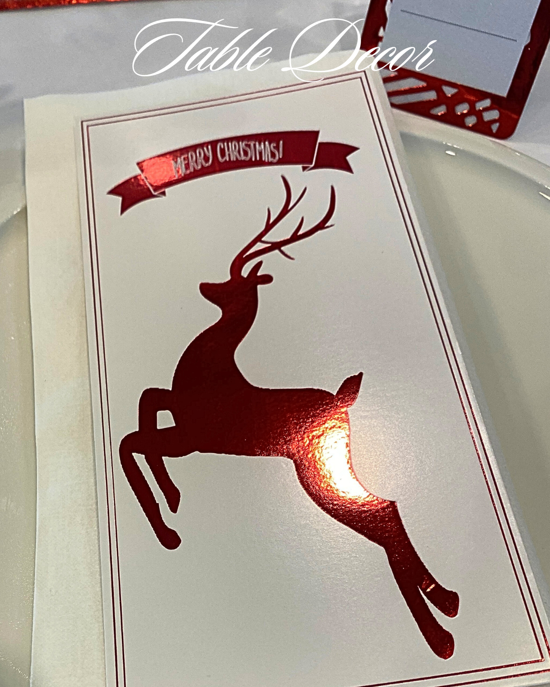 Christmas Tree Napkin Decor Gold & Silver (Pack 25)