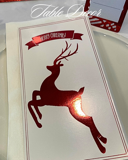 Christmas Tree Napkin Decor Gold & Silver (Pack 25)