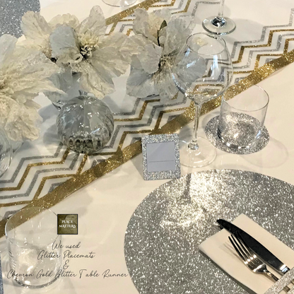 Gold Placemats Round (Pack 25)