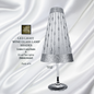 Gold Wine Glass Lamp Shades (Droplets Design)(Pack of 12)
