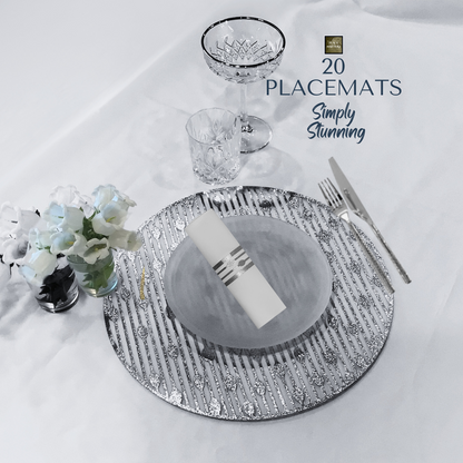 Gold Placemats Round (Pack 25)