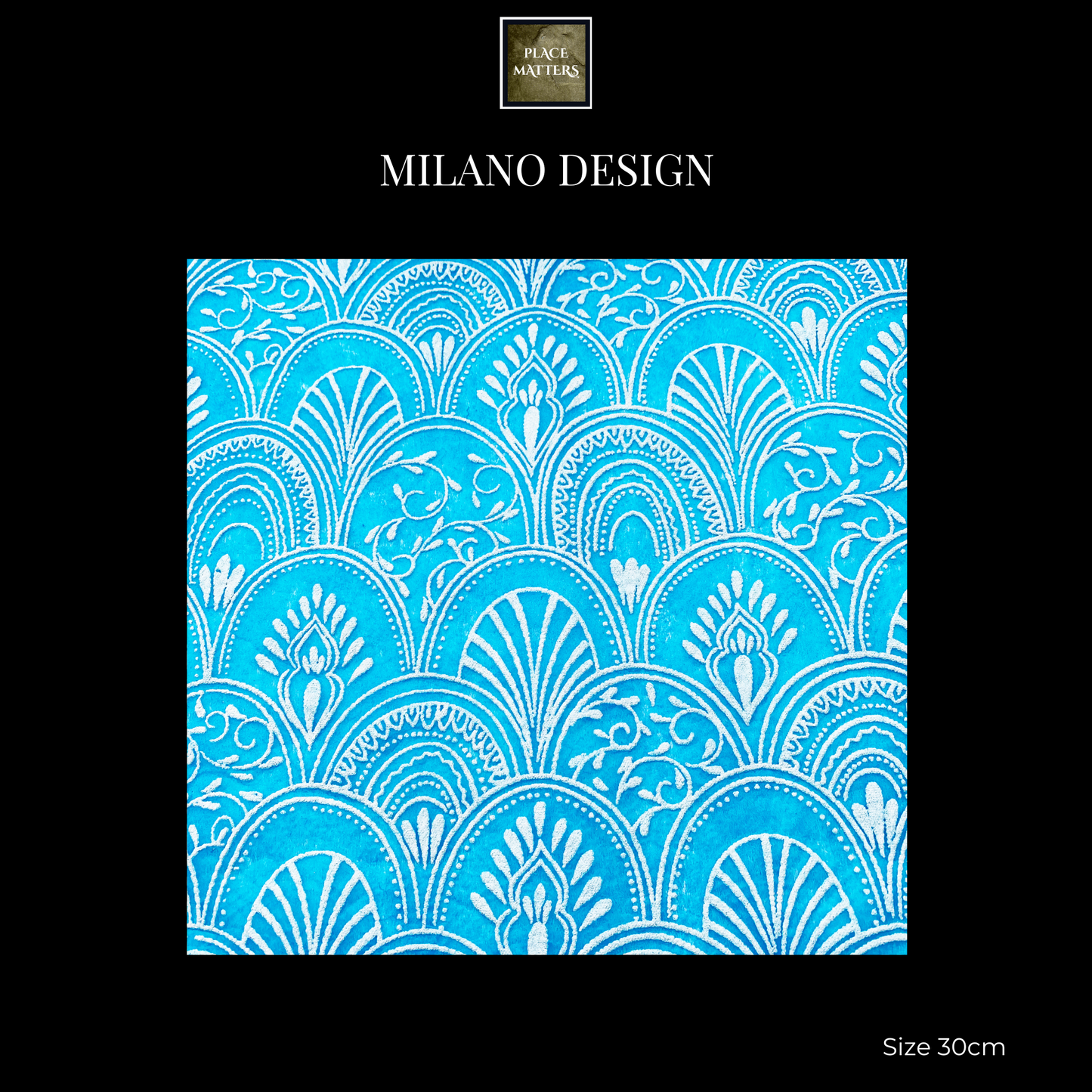 Teal Placemats (Milano) Pack of 20 (Square) - Place Matters