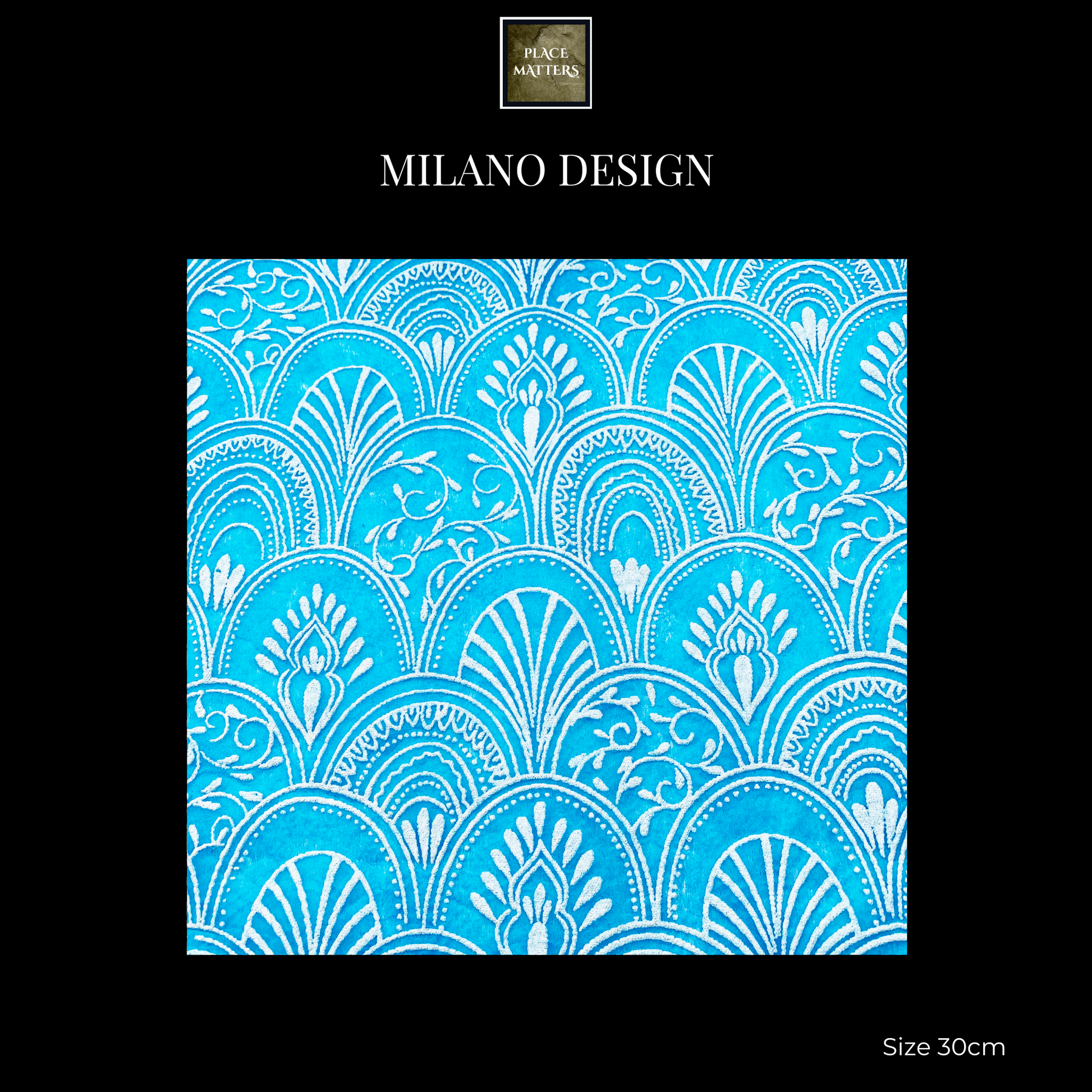 Teal Placemats (Milano) Pack of 20 (Square) - Place Matters