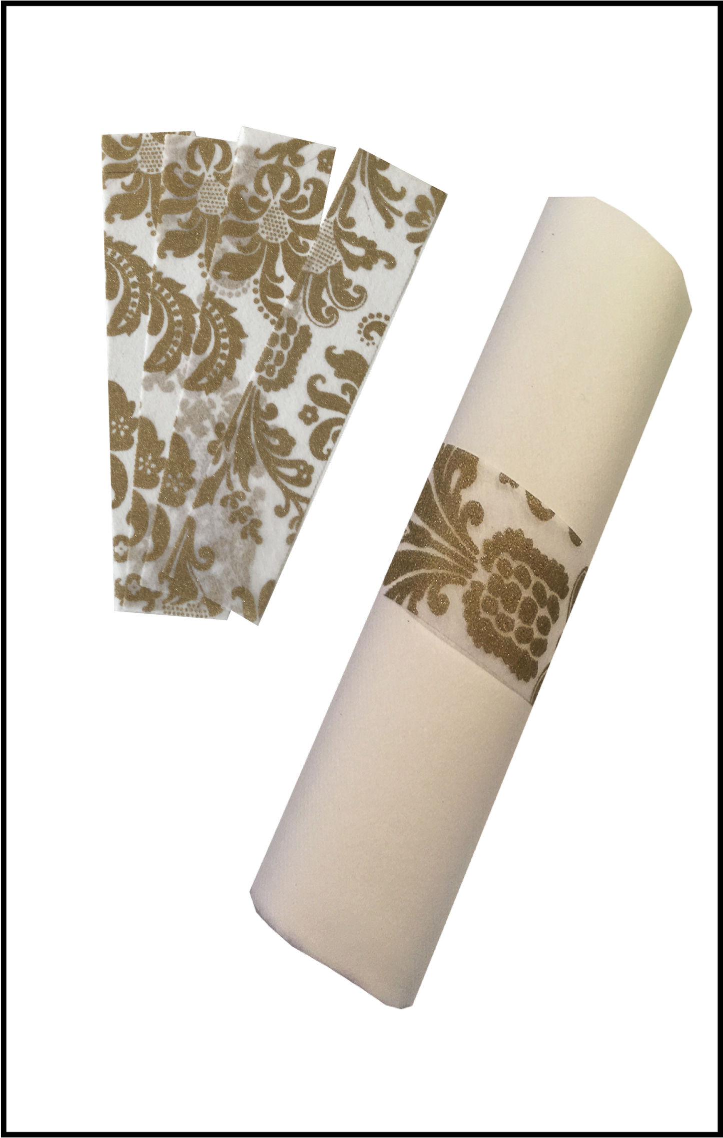 Gold Napkin Wraps (Royale Design) - Place Matters