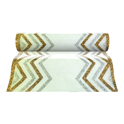 Chevron Table Runners (Gold) - Place Matters