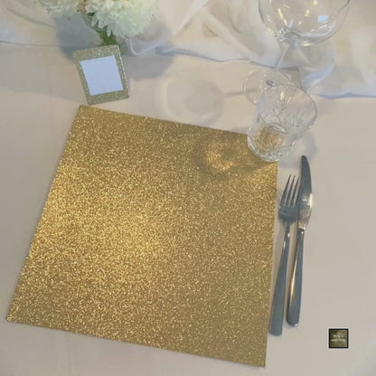 Gold Placemats Square (Pack 25)