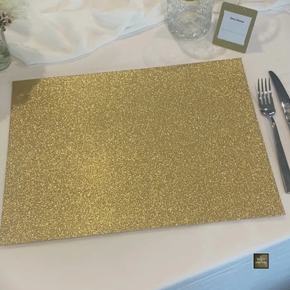 Gold Placemats Rectangle (Pack 25)